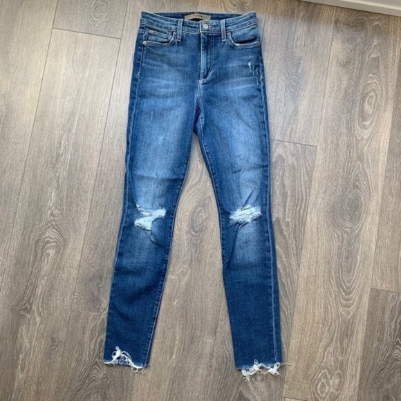 Anthropologie Joe's Jeans Women Skinny Jeans Charlie High Rise waist distressed - Picture 5 of 15